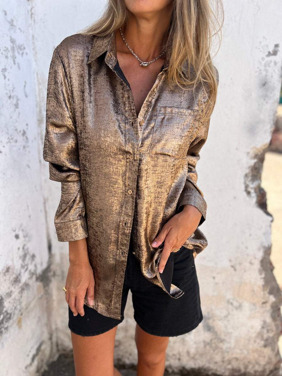 Chloeâ„?| Metallic Blouse