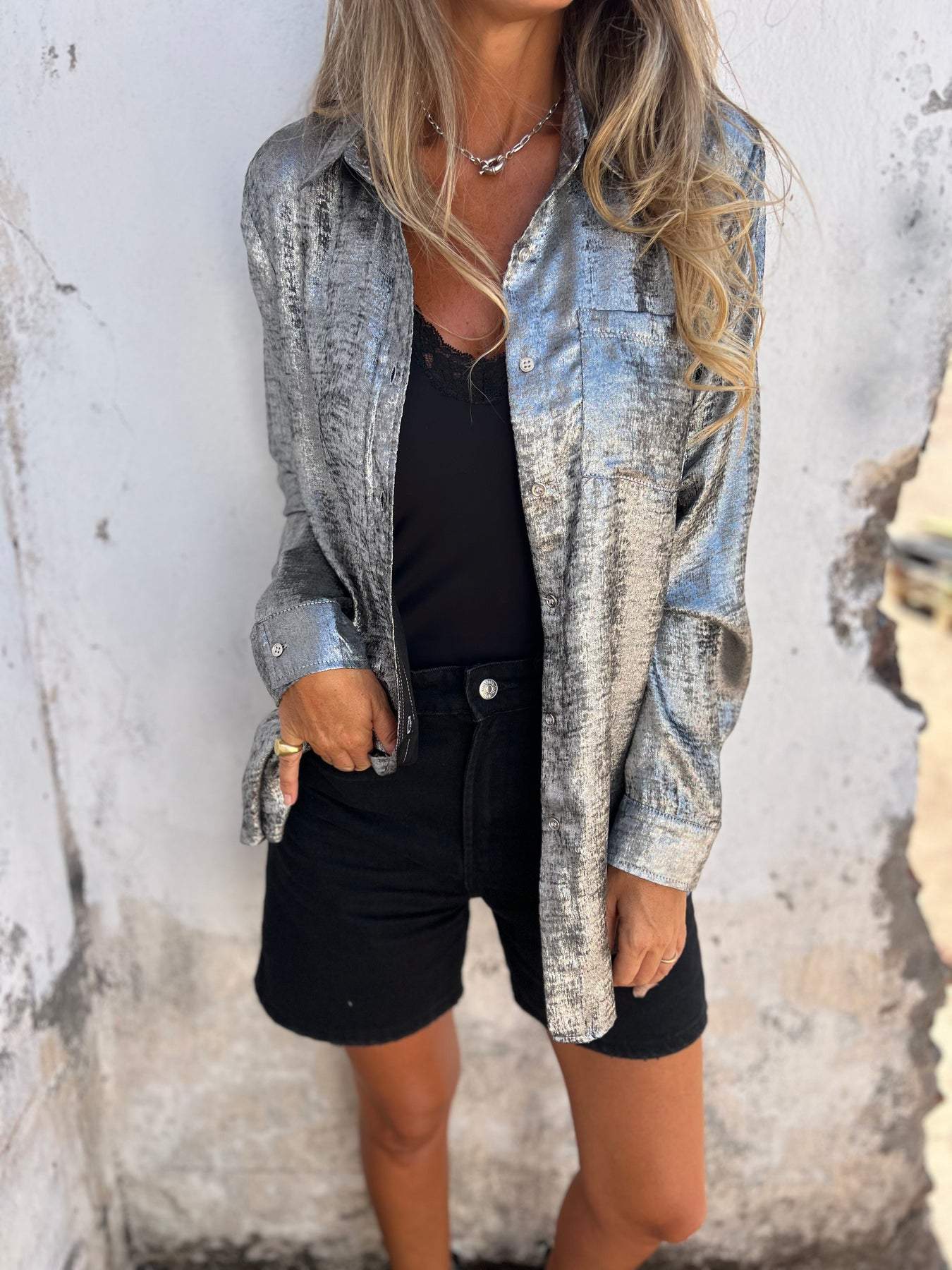 Chloeâ„?| Metallic Blouse