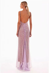 Artemesia Sequin Backless Maxi Dress