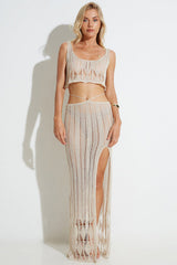 Theia Crochet Top +Skirt Set