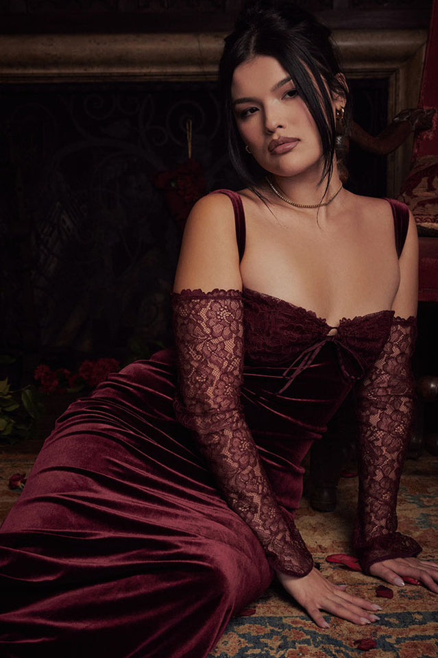 Kaia Evening Velvet Maxi Dress