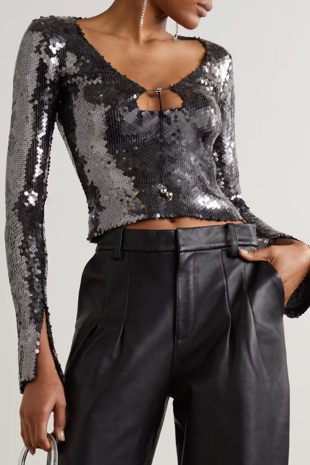 Solaris Sequined Top