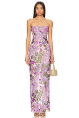 Calista Sequin Embroidered Maxi Dress