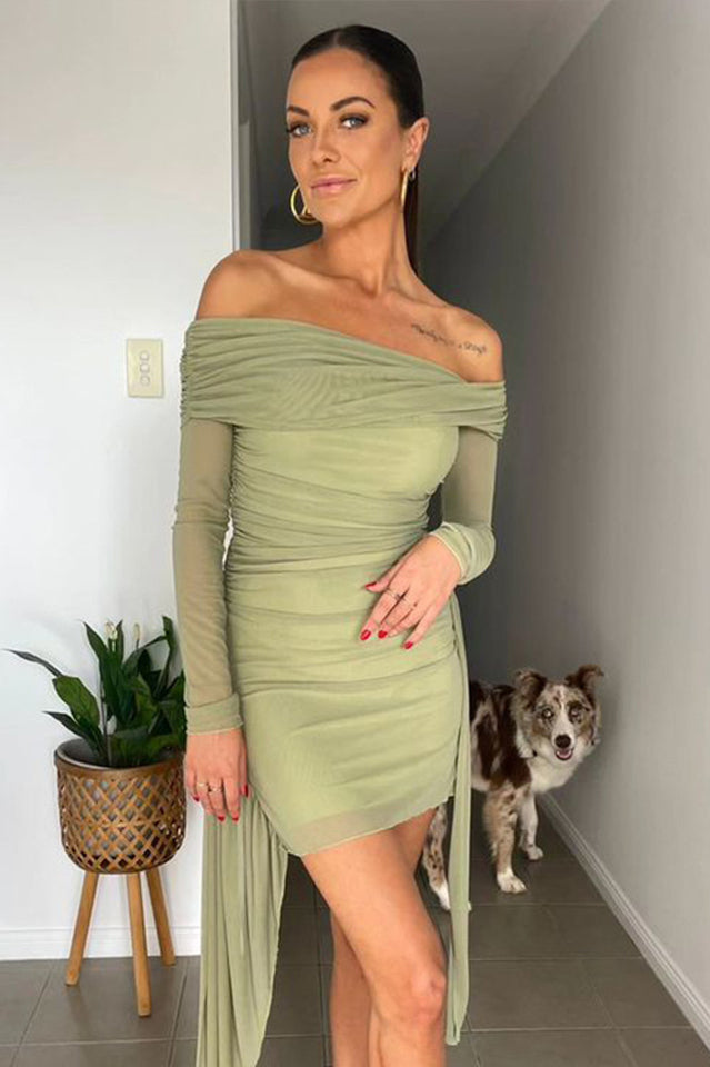 Yasmin Off Shoulder Mini Dress