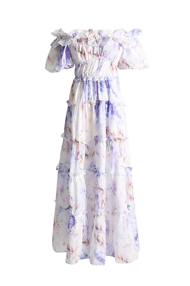 Lavander Maxi Boho Dress