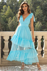 Tulle Ball Dress with Ruffles