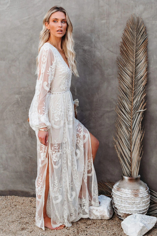 Boho Lace Maxi Dress