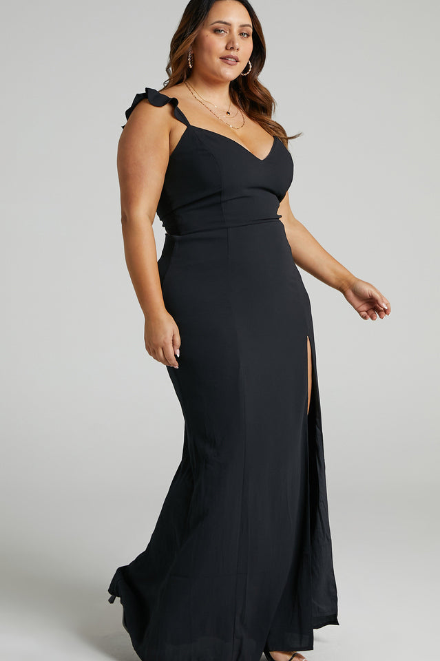 More Than This Ruffle Strap Maxi Dress