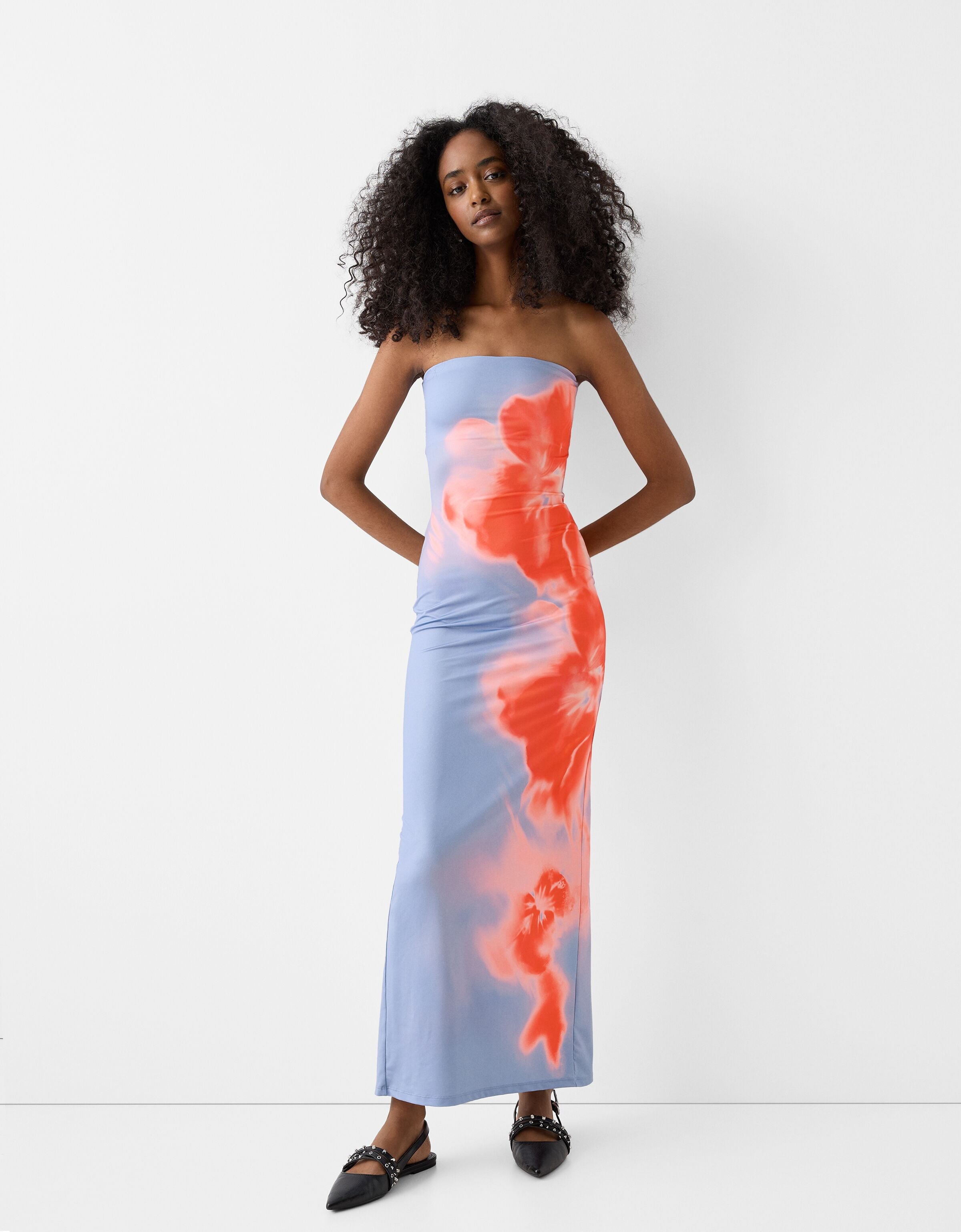 Sally - Bandeau Flower Dress