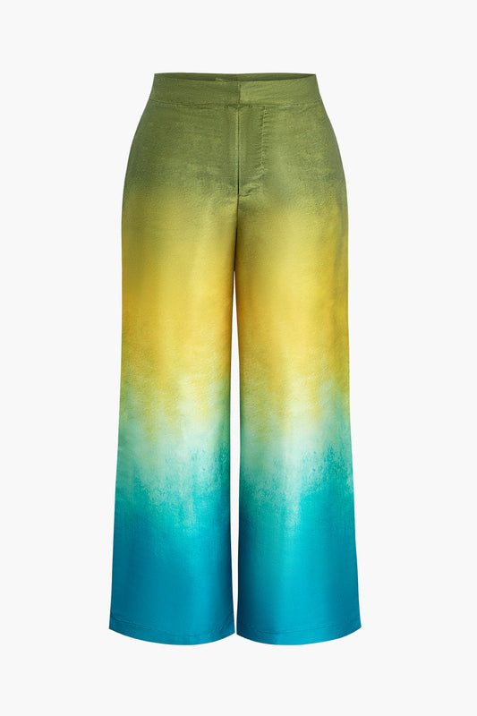 Plus Size Ombre Wide Leg Pants