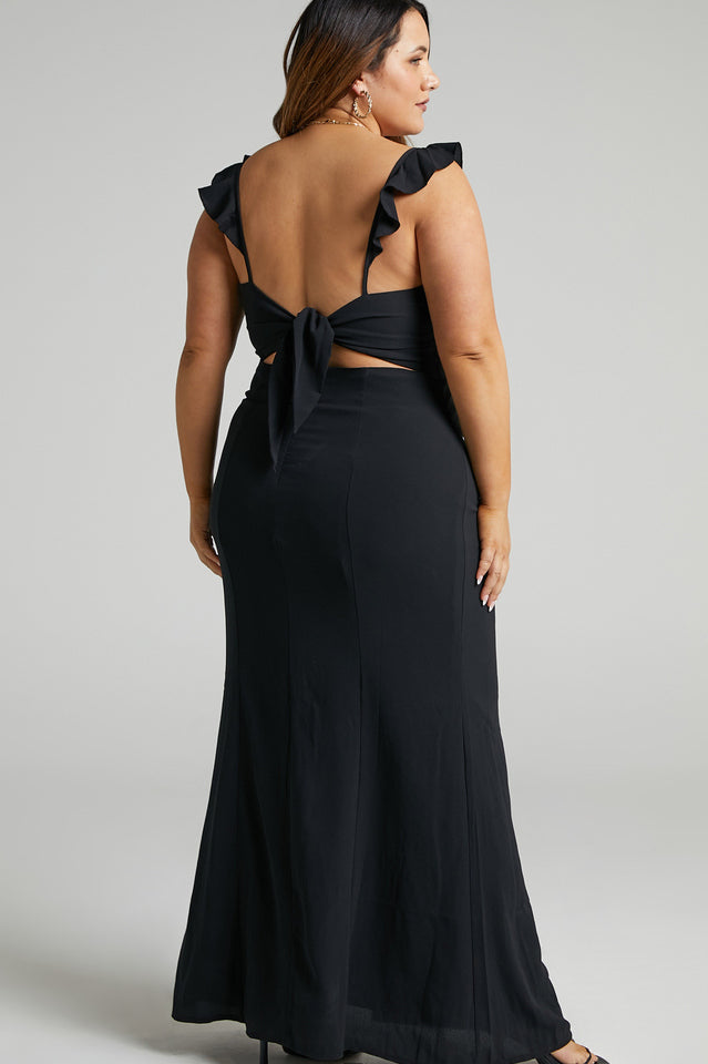 More Than This Ruffle Strap Maxi Dress