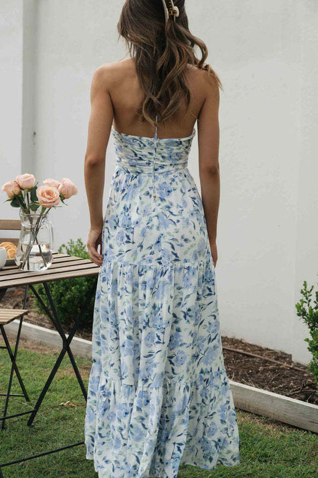 Asiah Halter Neck Maxi Dress