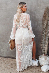 Boho Lace Maxi Dress