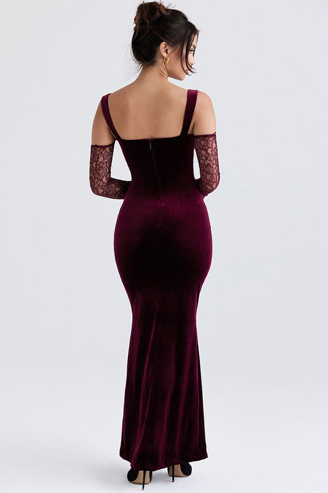 Kaia Evening Velvet Maxi Dress