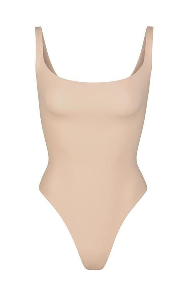 Square Neck Stretch Jersey Bodysuit