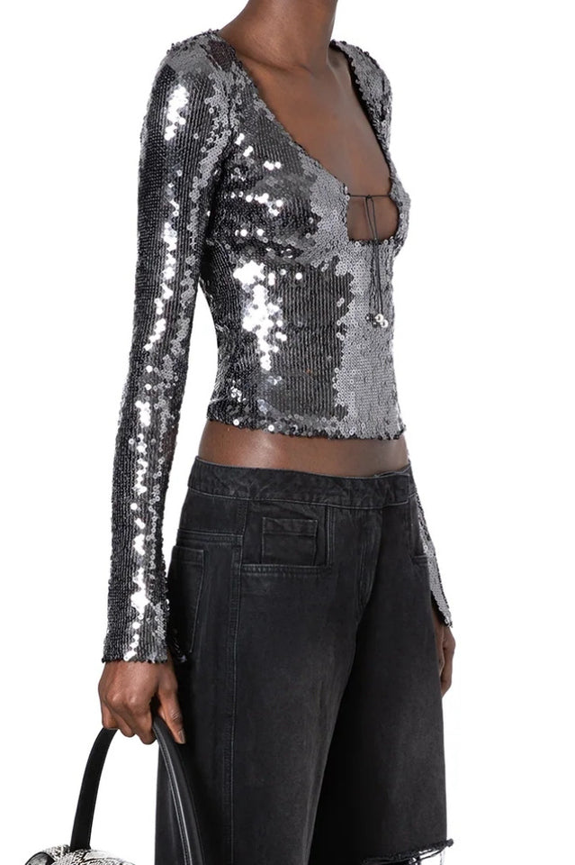 Solaris Sequined Top