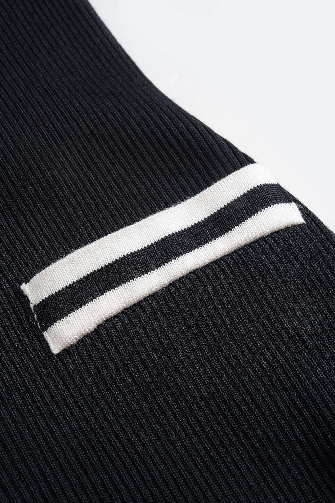 Knit Contrast Button Slit Tank Sleeveless Dress