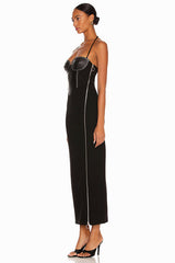 Black Halter Maxi Dress