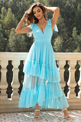 Tulle Ball Dress with Ruffles