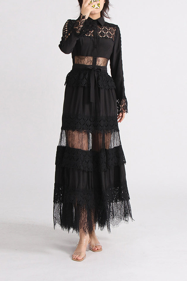 Aalis Lace Maxi Dress