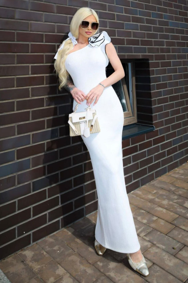 Calling a White Party Maxi Dress