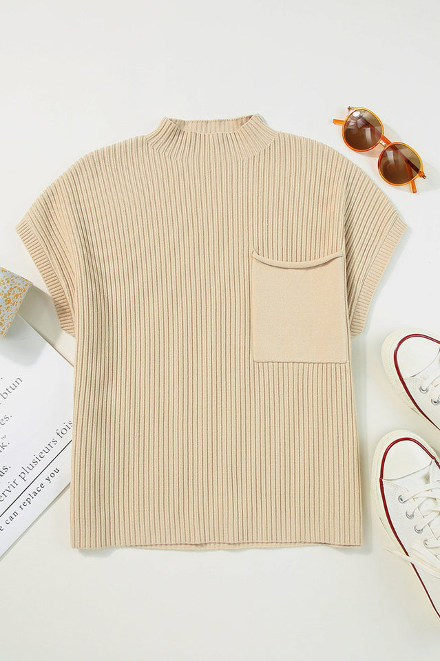 Apollo Short Sleeve Knit Sweater