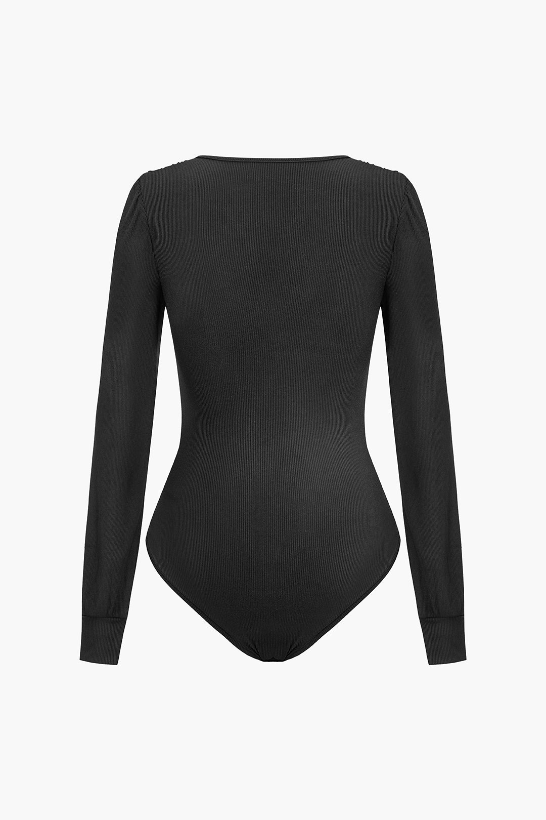 Ruched V-neck Bodysuit