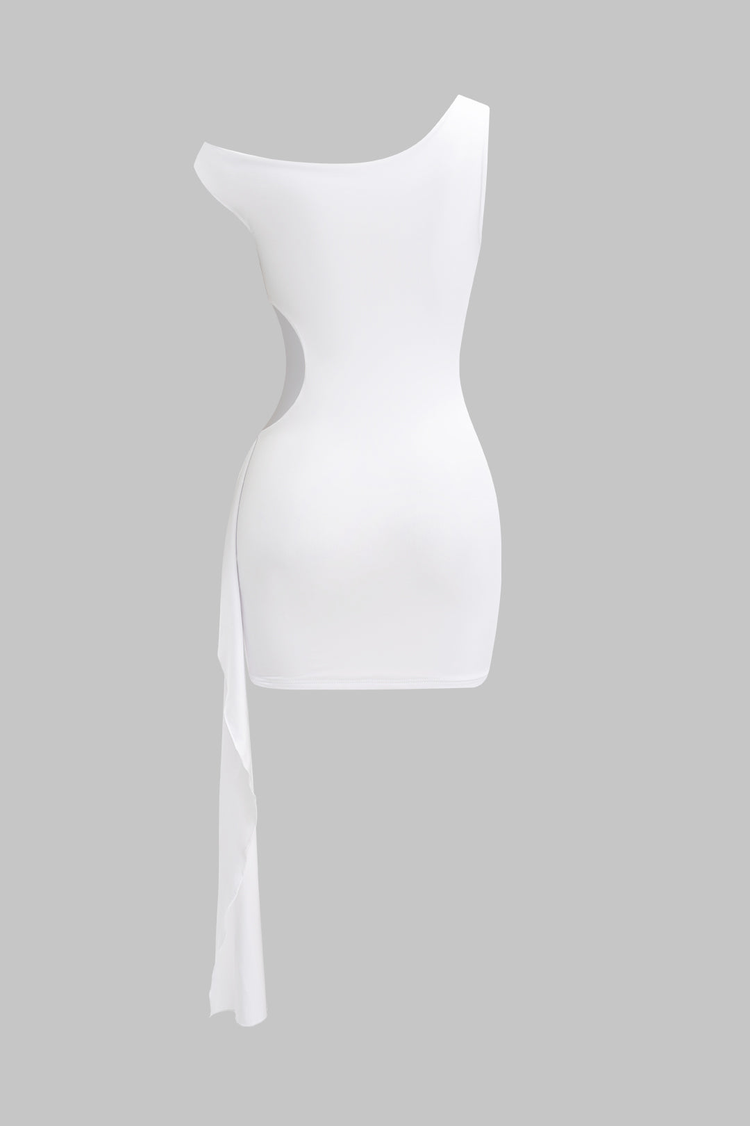 Asymmetrical Cut Out Sleeveless Mini Dress
