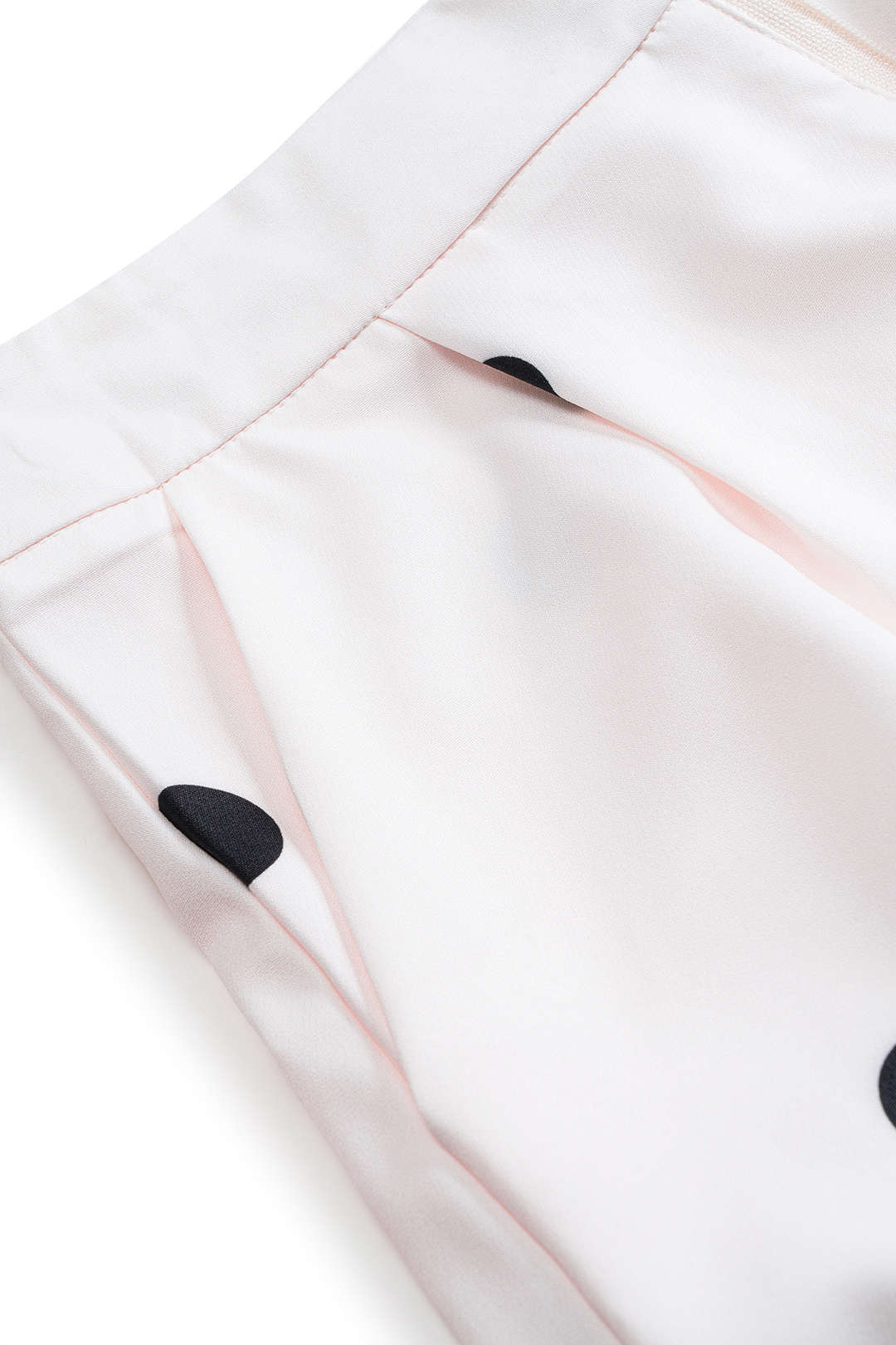 Polka Dots Print Shirt And Wide Leg Pants Set