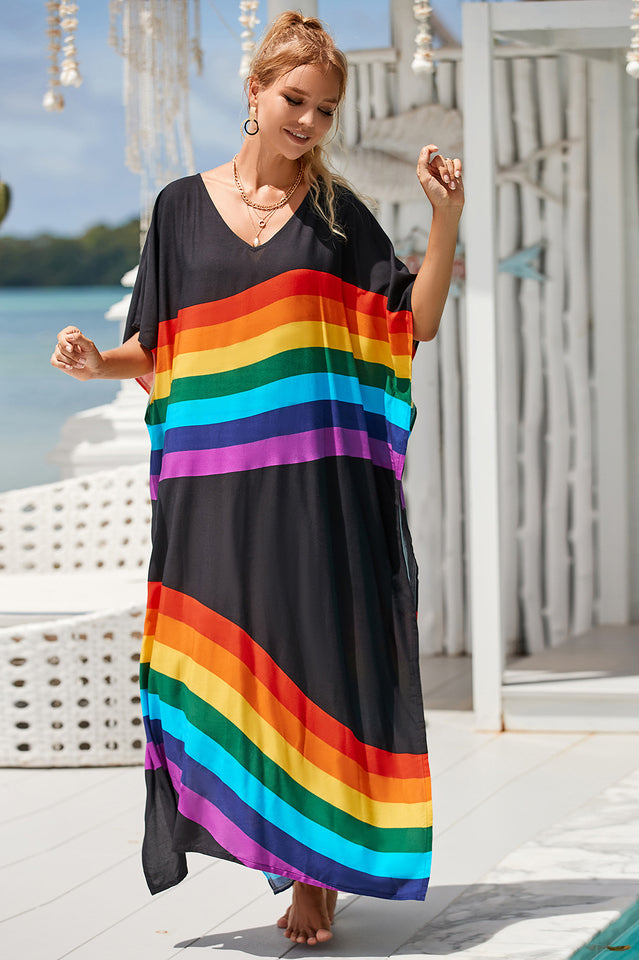 Tie Dye Cover Up Dress (18 Colors)