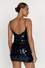 Giselle Disc Sequin Mini Dress