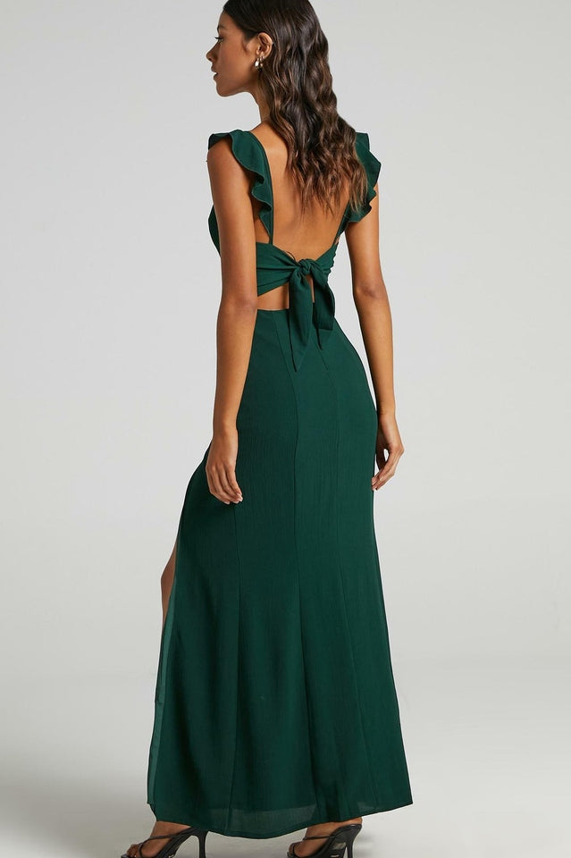 More Than This Ruffle Strap Maxi Dress