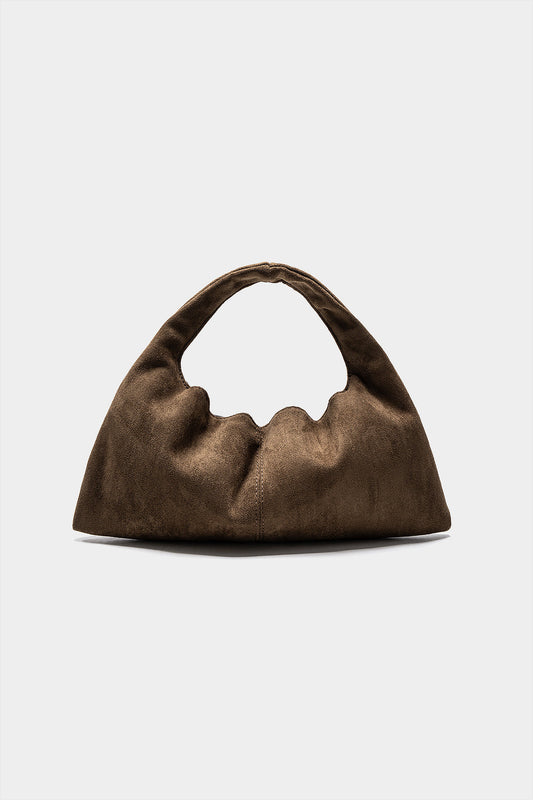 Suede Texture Clutch Bag