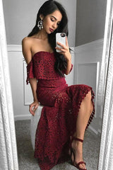 Two Piece Fishtail Lace Dress