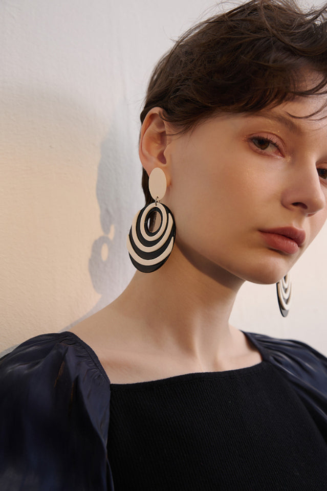 Geometric Drop Earrings