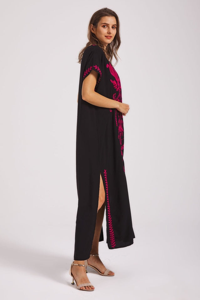 Boho Print Slit Dress