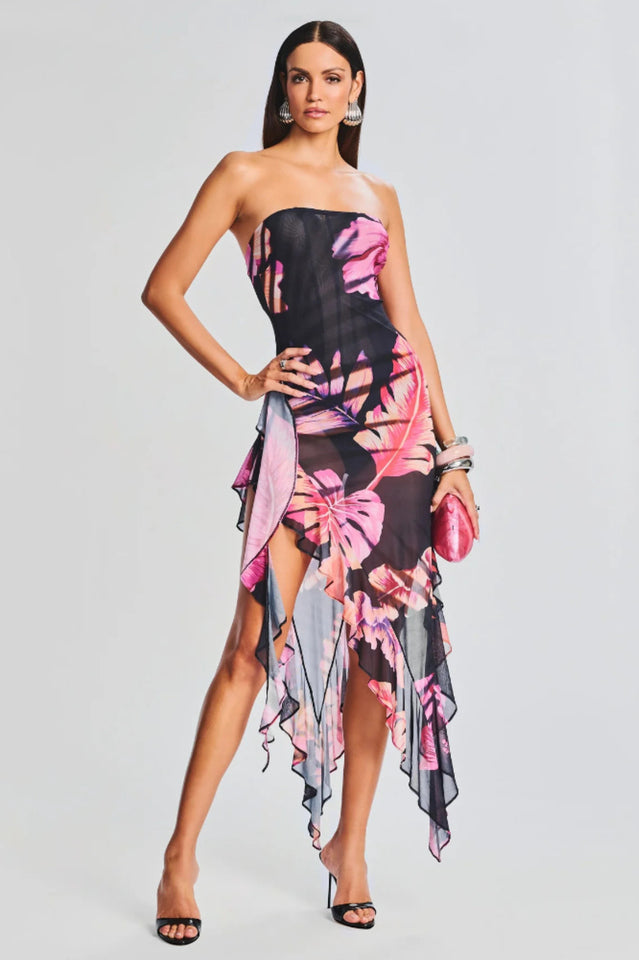 Atlas Tropical Leaf Dress