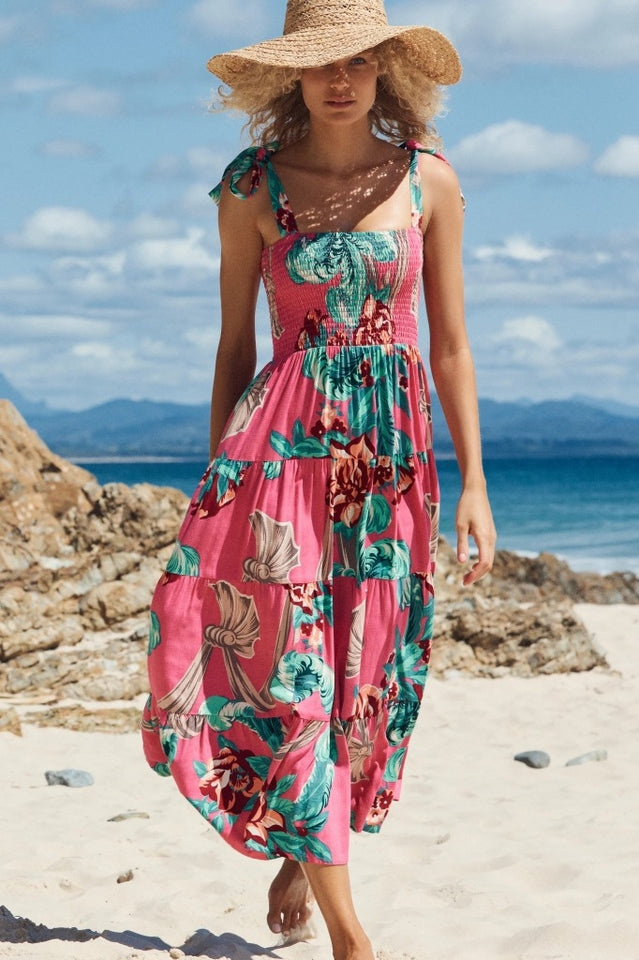 Jaclyn Smocked Maxi Dress