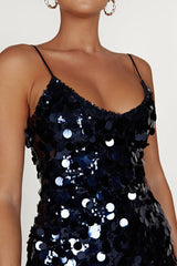 Giselle Disc Sequin Mini Dress