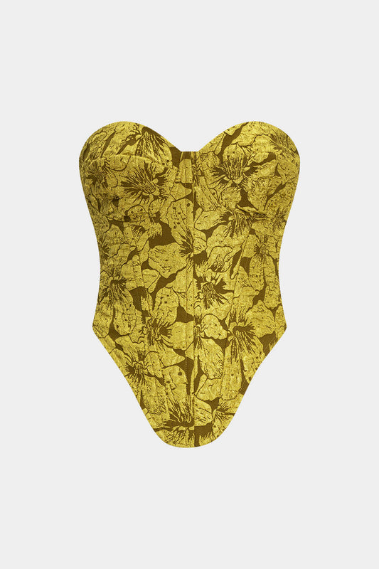 Jacquard Bustier Tube Top