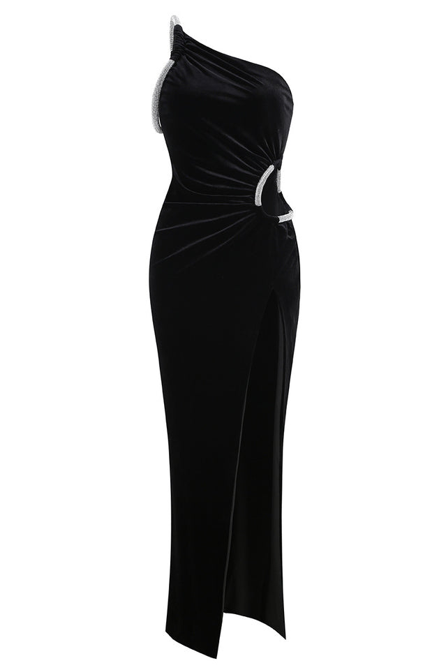 Uerzay Cutout Velvet Maxi Dress