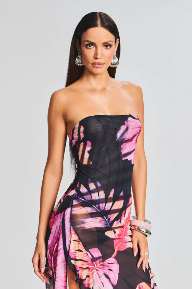 Atlas Tropical Leaf Dress