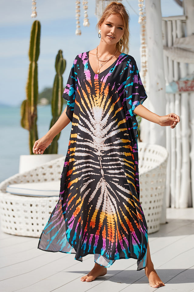 Tie Dye Cover Up Dress (18 Colors)