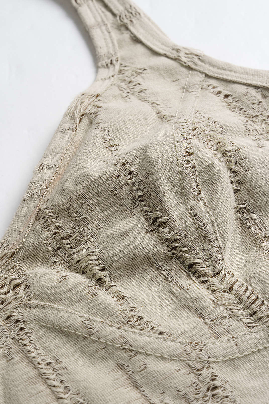 Ripped Sleeveless Bodysuit