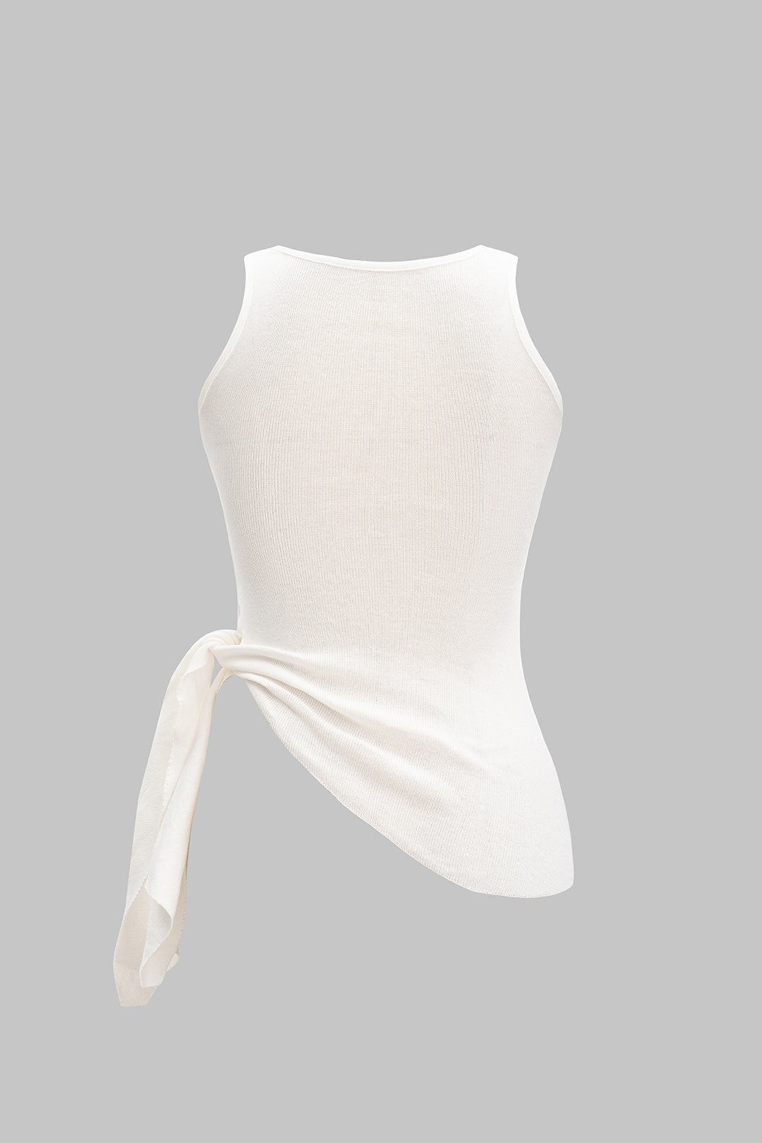 Ruched Asymmetrical Sleeveless Tank Top
