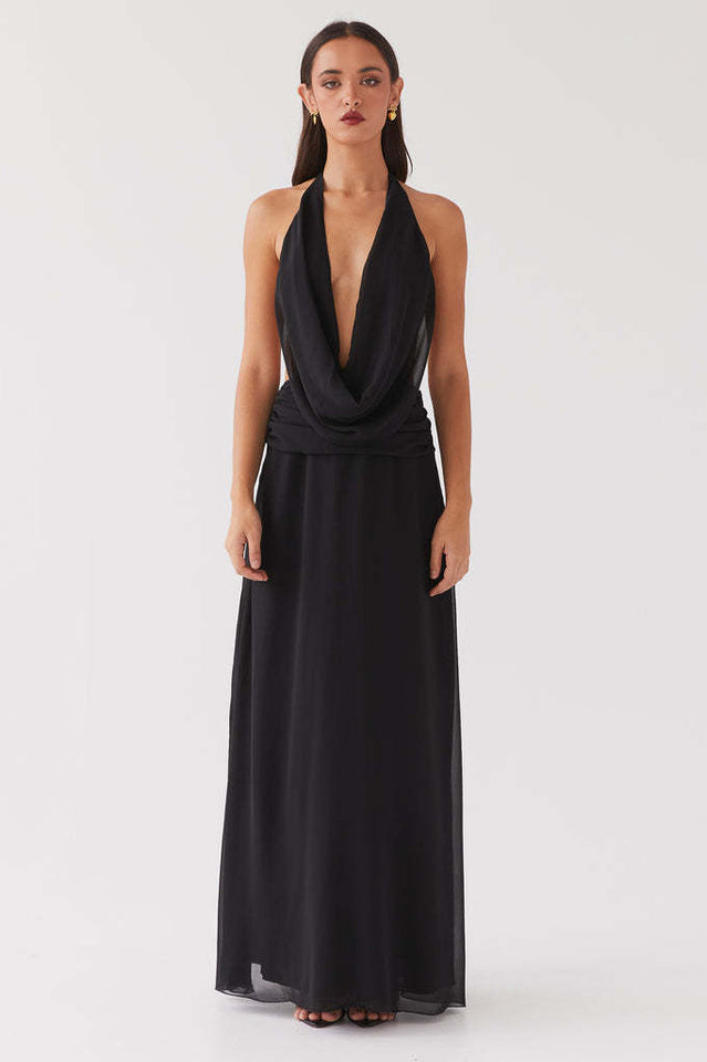 Elysia Chiffon Maxi Dress