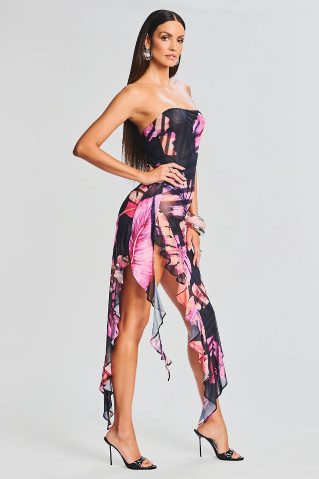 Atlas Tropical Leaf Dress