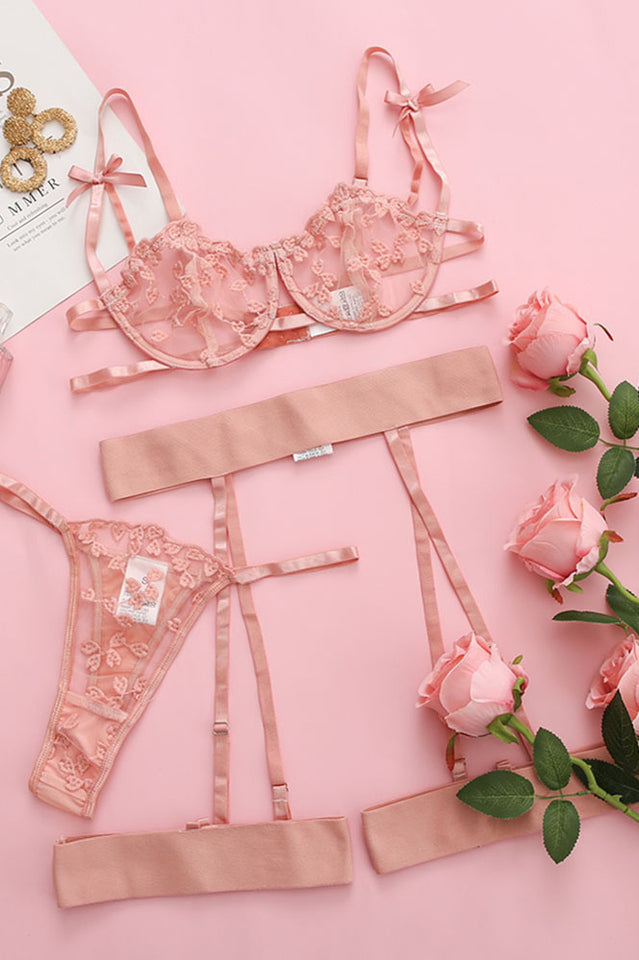 Floral Lace Lingerie Set