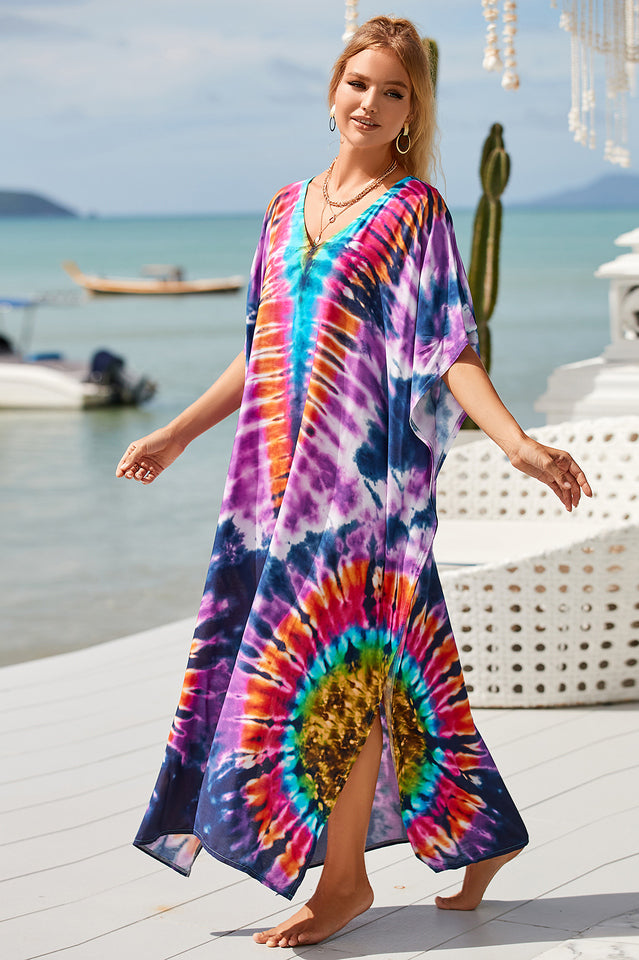 Tie Dye Cover Up Dress (18 Colors)