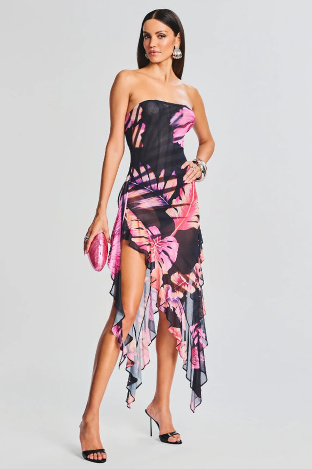 Atlas Tropical Leaf Dress